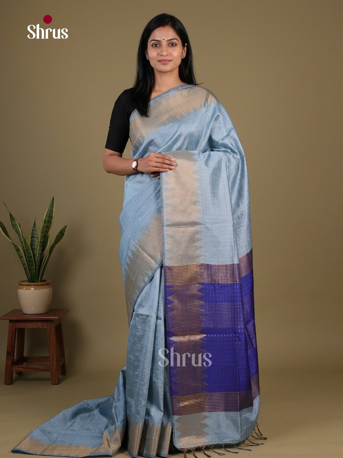 Semi Rawsilk Saree - EFS20402
