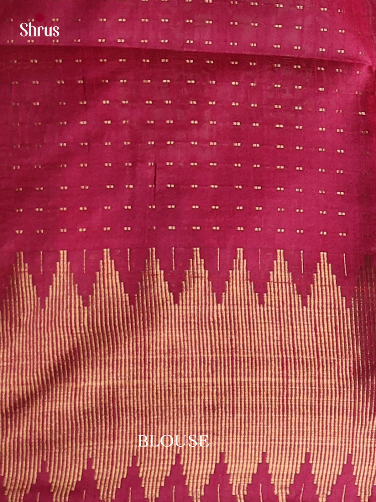 Black & Pink - Semi Rawsilk Saree - Shop on Shrus.com
