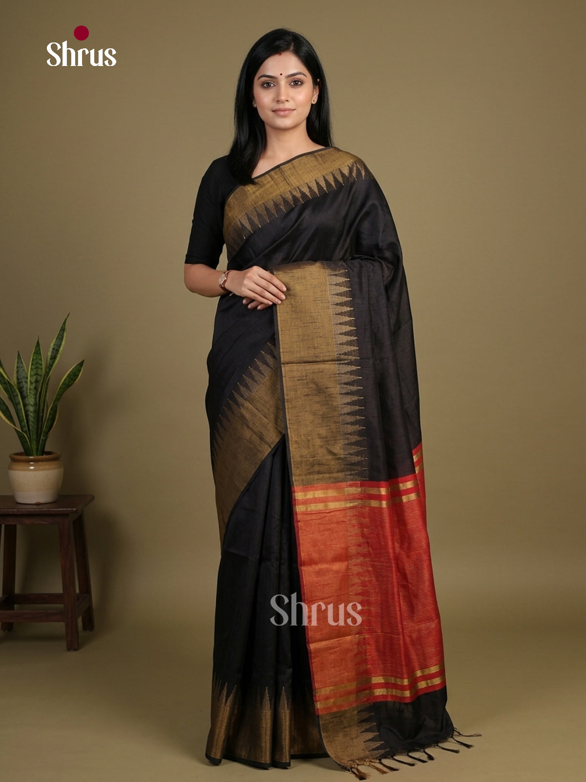 Semi Rawsilk Saree - EFS20434