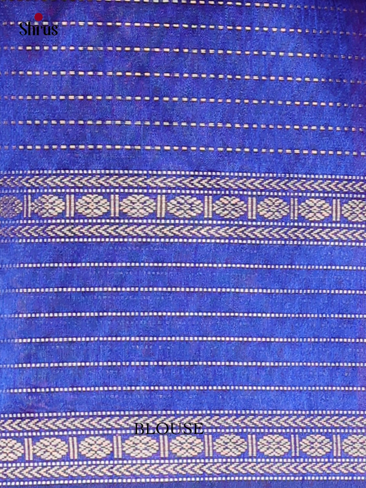 Pink & Blue - Semi Rawsilk Saree - Shop on Shrus.com