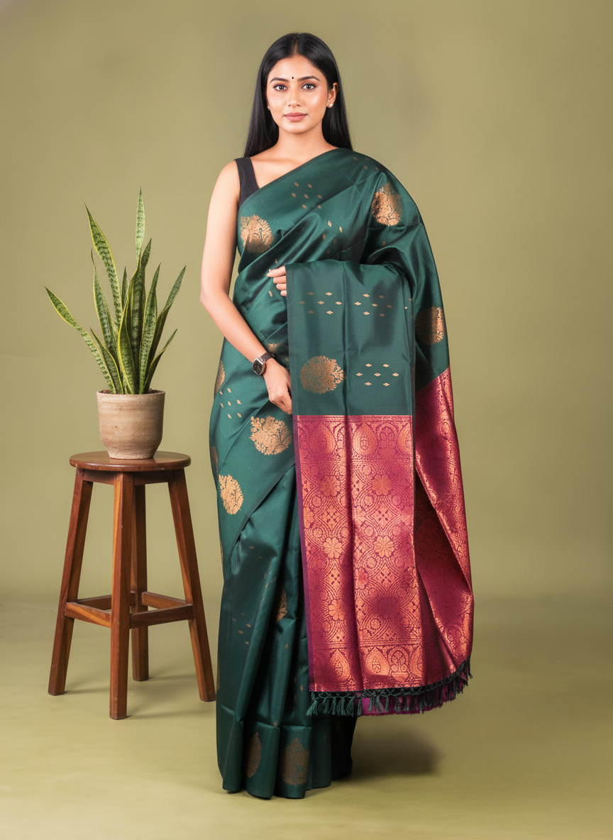 Semi Softsilk Saree - EFS22017