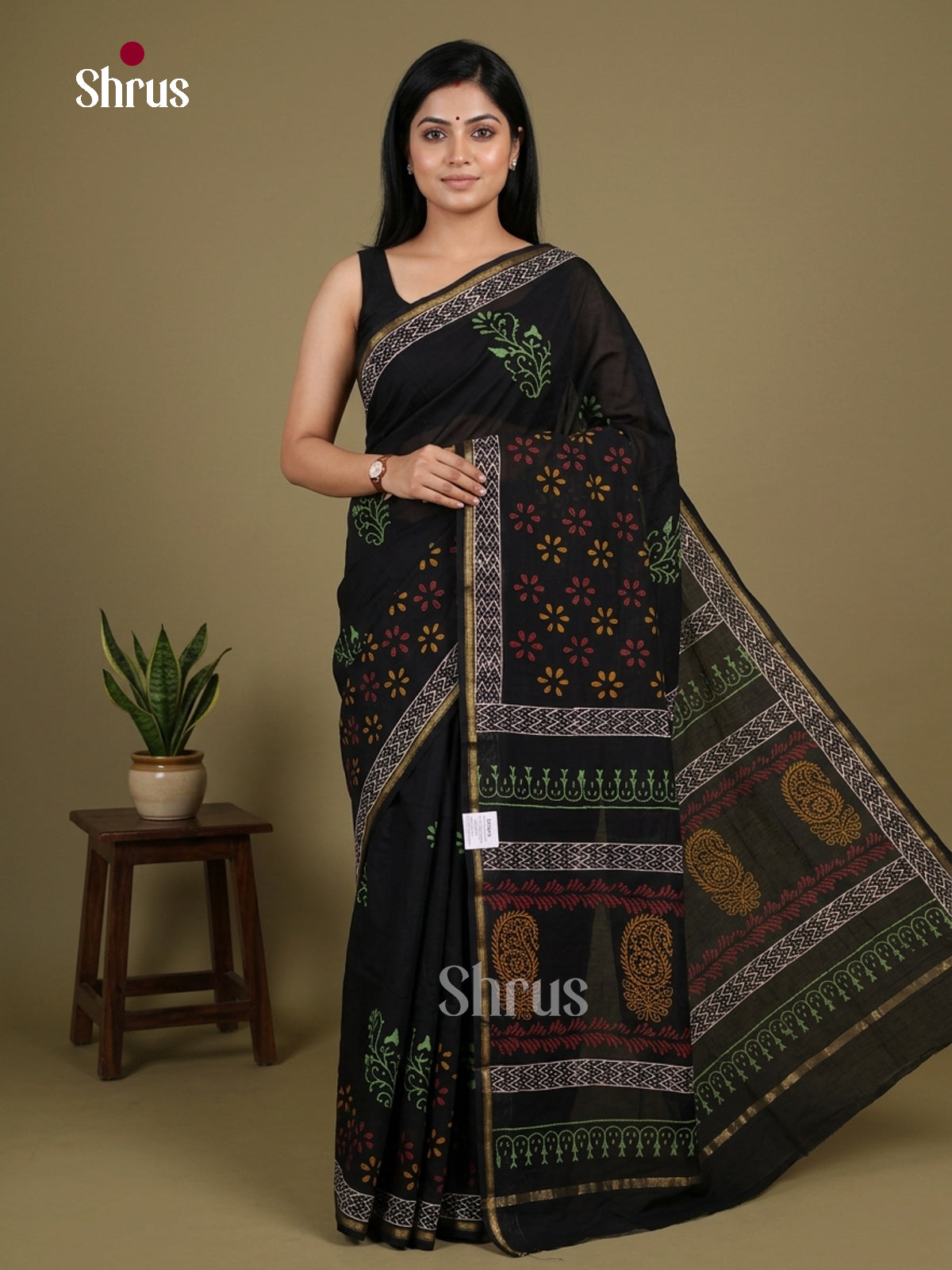Chanderi Saree - EFS22126 - Shop on Shrus.com