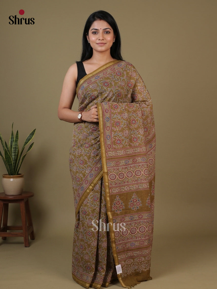 Chanderi Saree - EFS22150 - Shop on Shrus.com