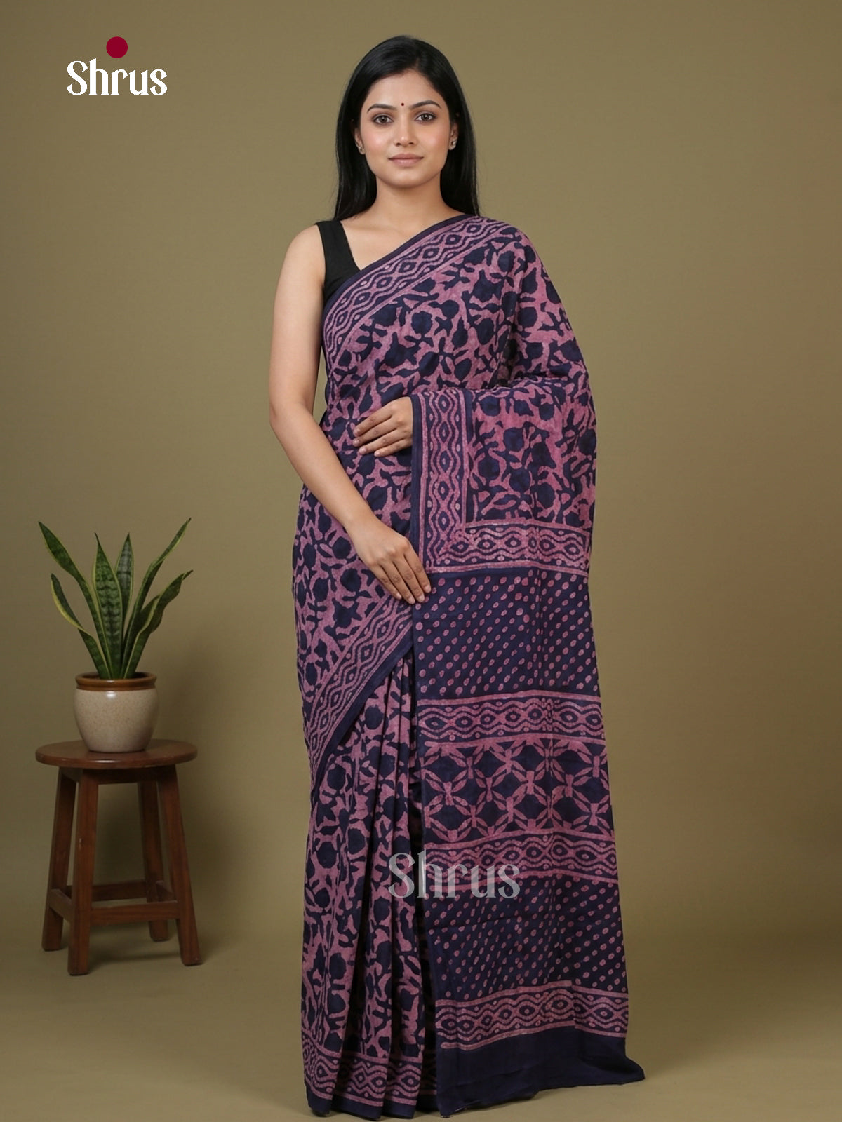 Modal Silk Saree - EFS22350 - Shop on Shrus.com
