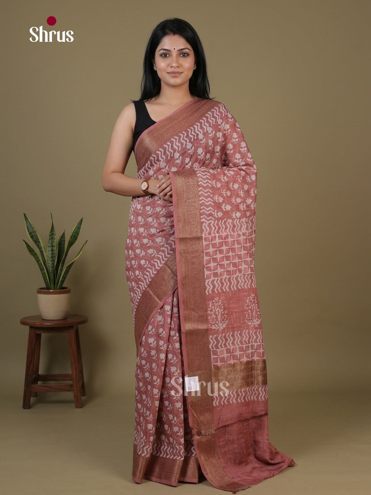 Onion Peel - Chanderi Saree