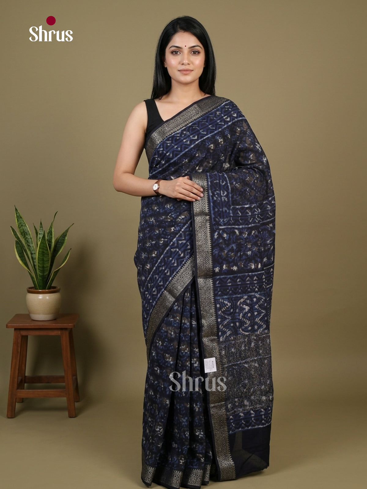 Blue - Chanderi Saree