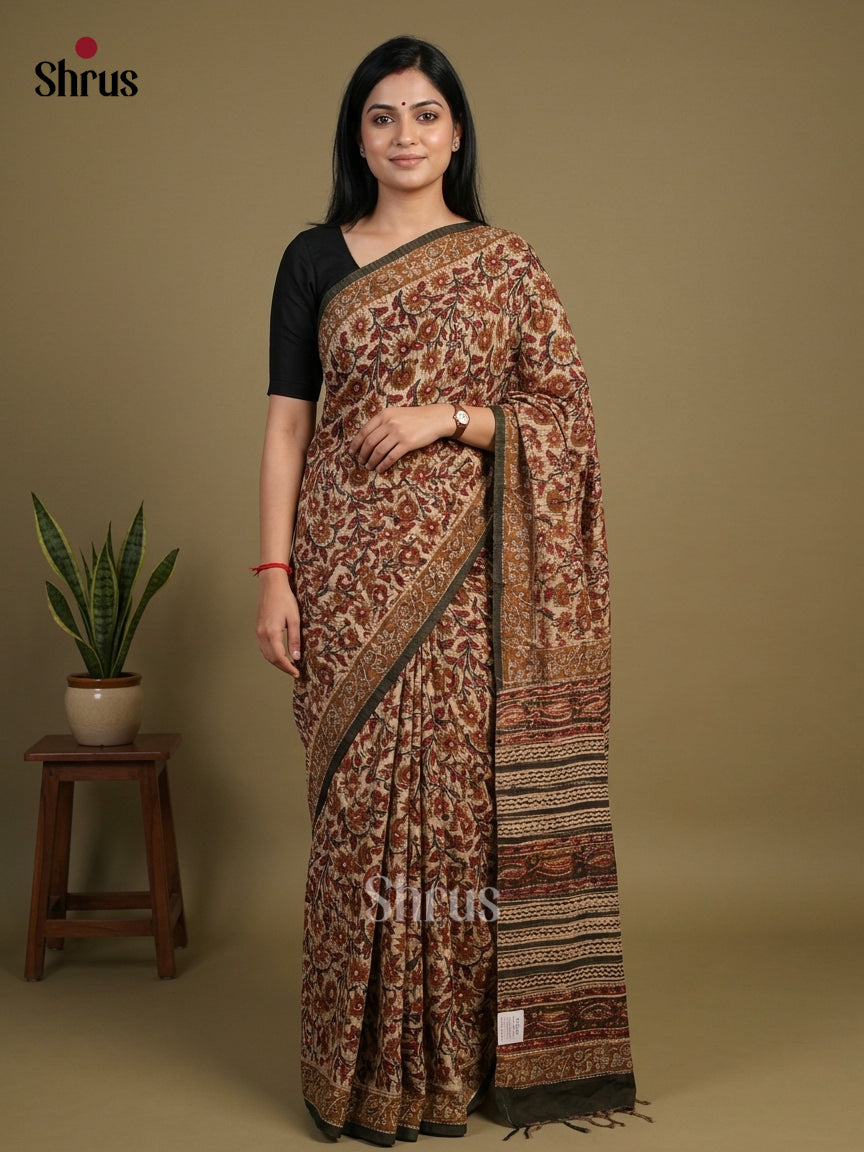 Chanderi Saree - EFS23246 - Shop on Shrus.com