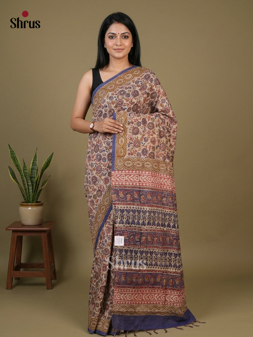 Chanderi Saree - EFS23255 - Shop on Shrus.com
