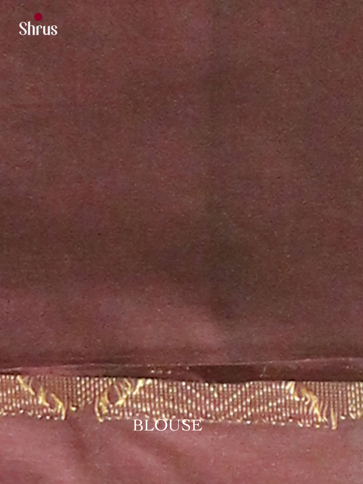 Gold Halfpure Soft Silk Saree with Floral Buttas | Dark Brown Contrast Border - Shop on Shrus.com
