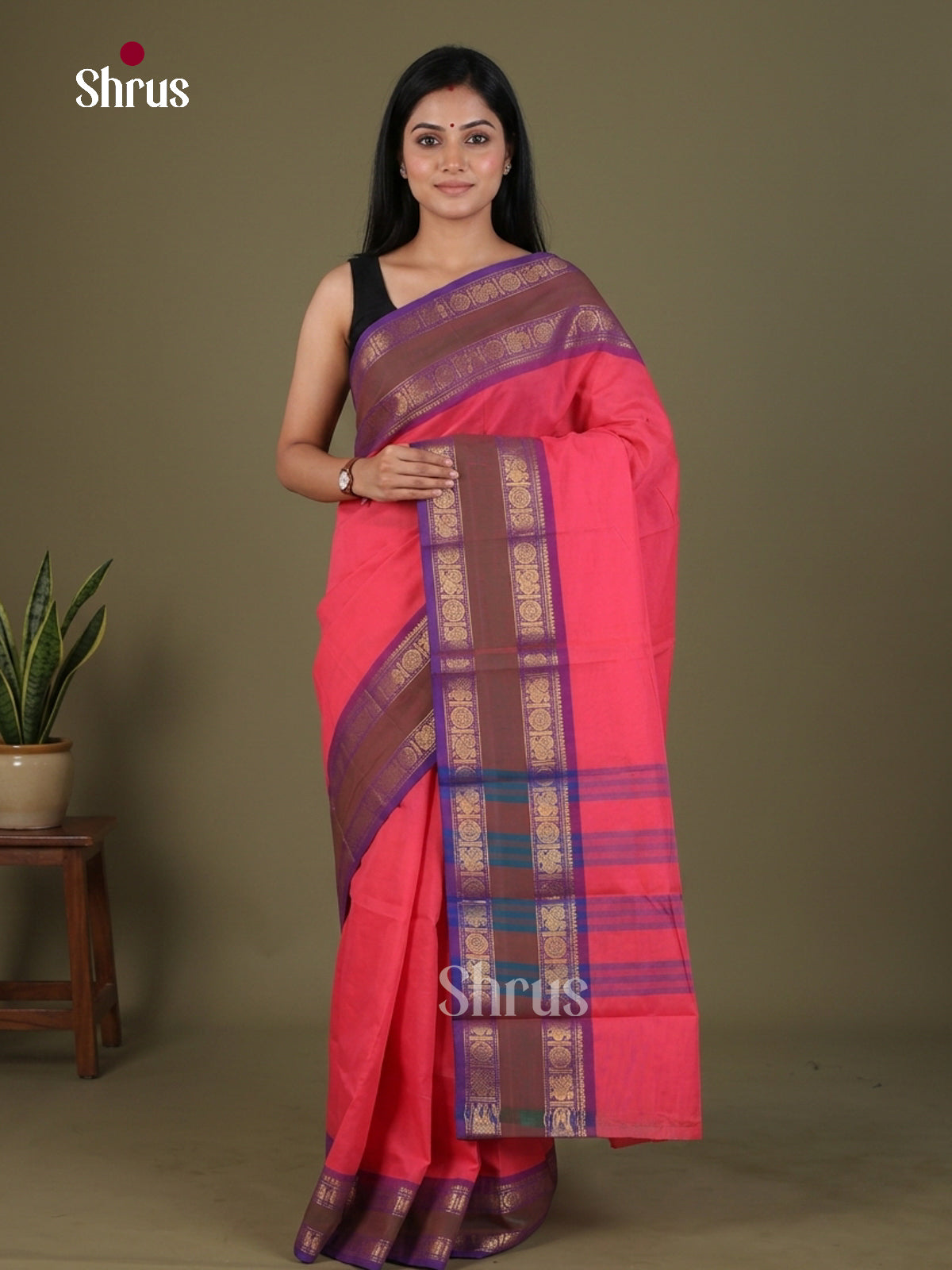 Chettinad Cotton Saree - EFS25132 - Shop on Shrus.com