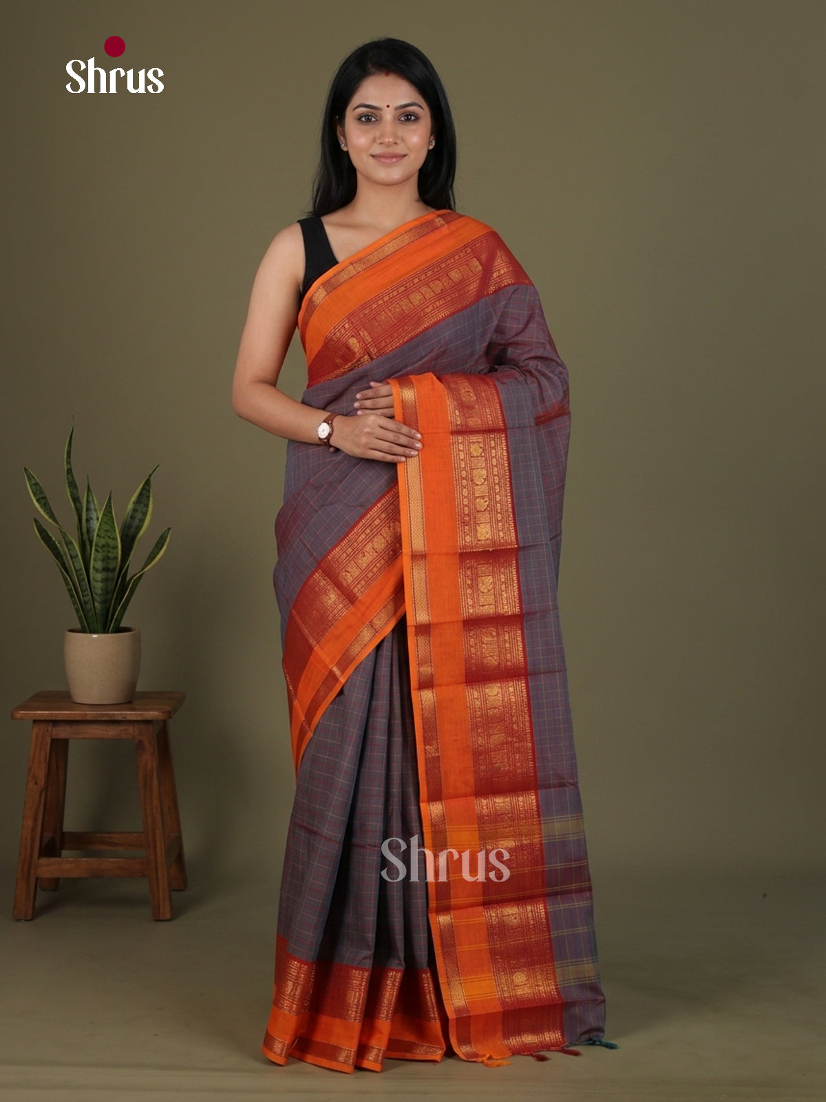 Chettinad Cotton Saree - EFS26057 - Shop on Shrus.com