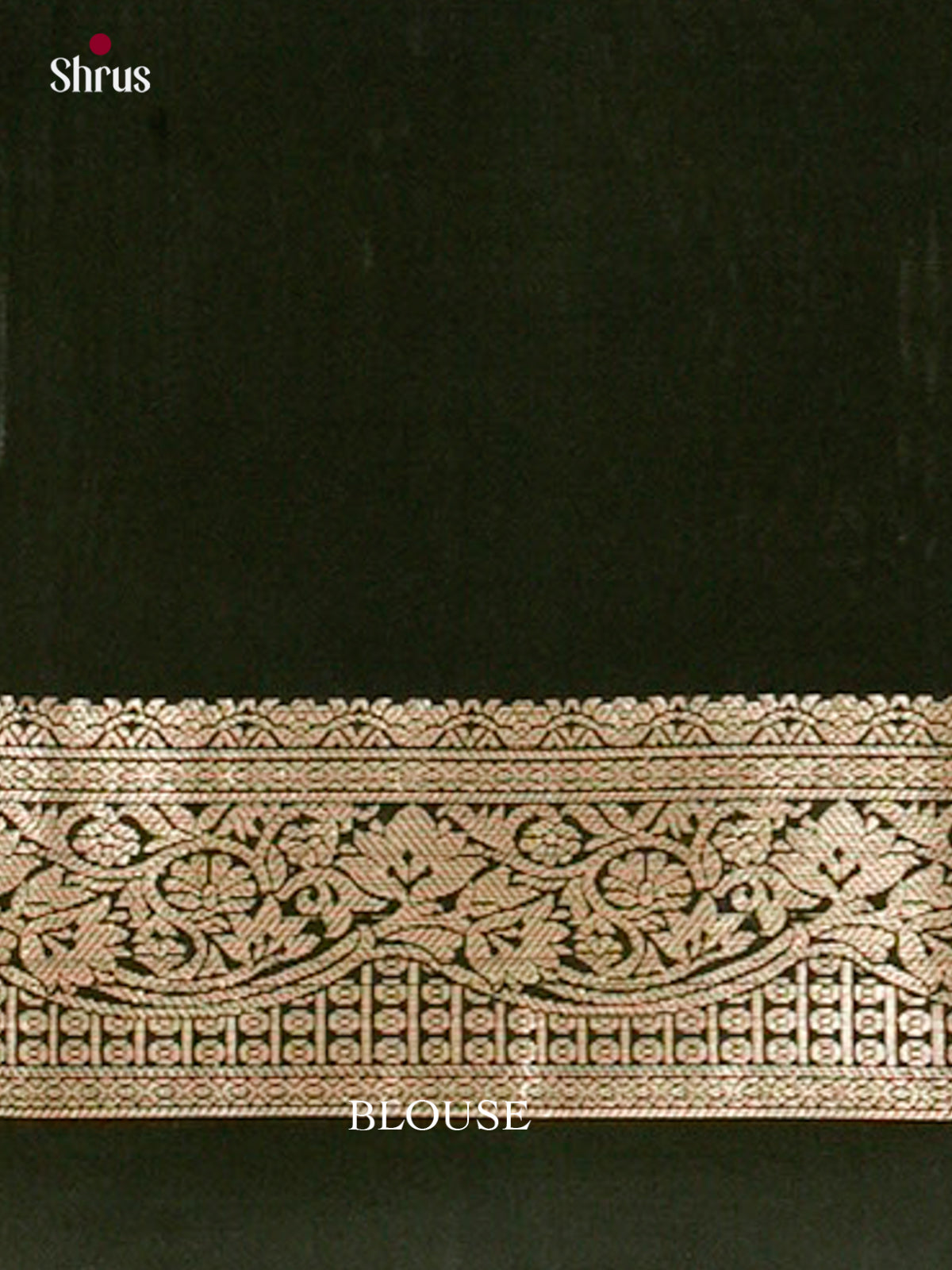 Dark Green Soft Silk Saree with Leaf Buttas - Shop on Shrus.com