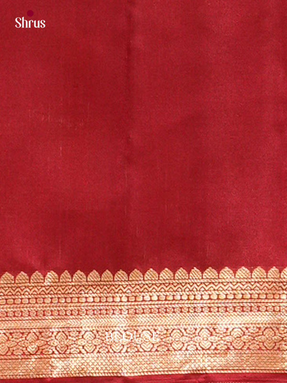 Maroon Soft Silk Saree with Leaf Buttas - Shop on Shrus.com