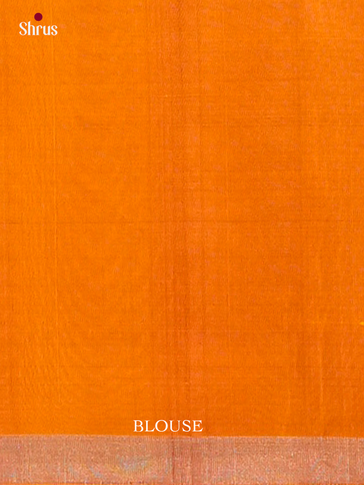 Dual Tone Orange Soft Silk Saree with Floral Buttas - Shop on Shrus.com