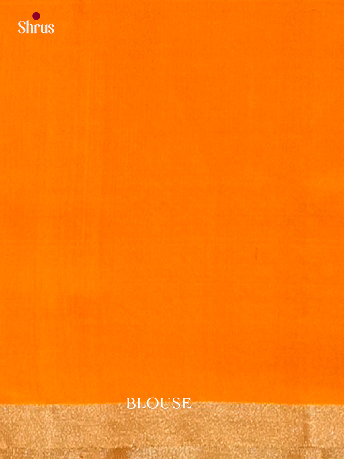 Orange Soft Silk Saree with Floral Buttas