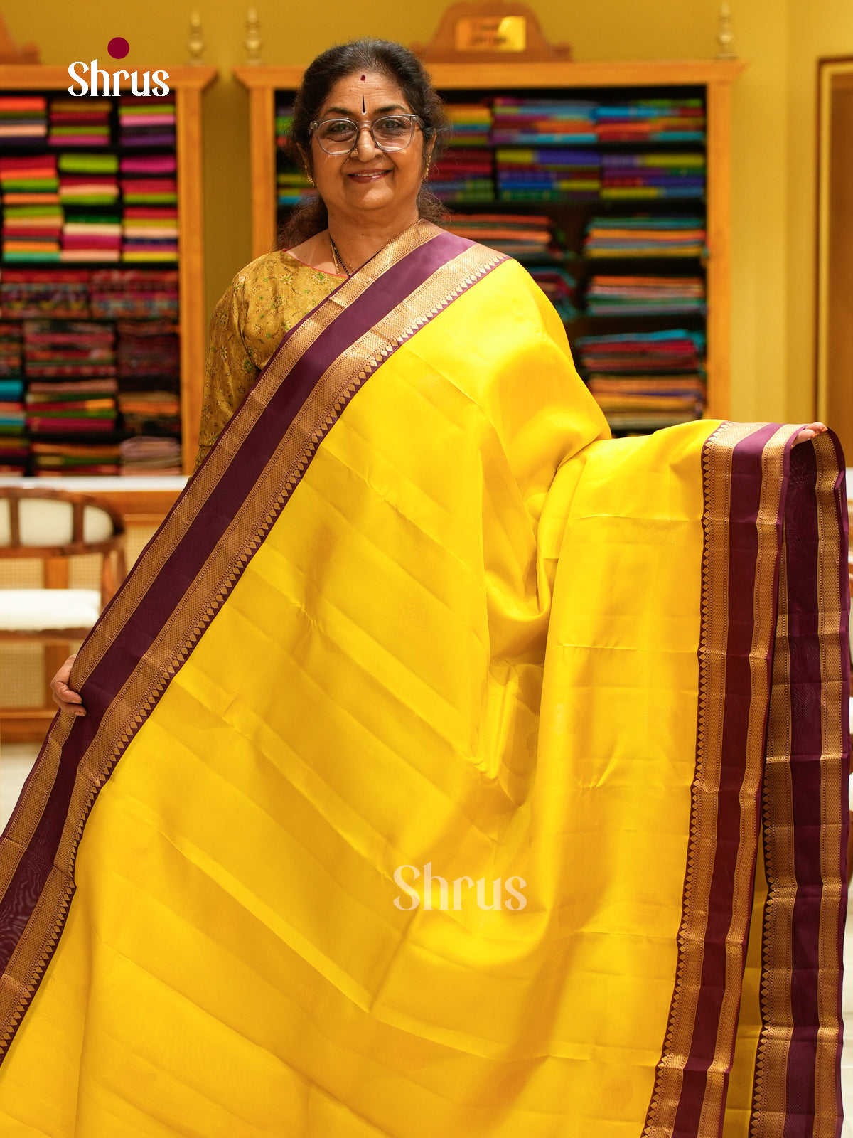 Kanchipuram silk Saree - EFS27108 - Shop on Shrus.com
