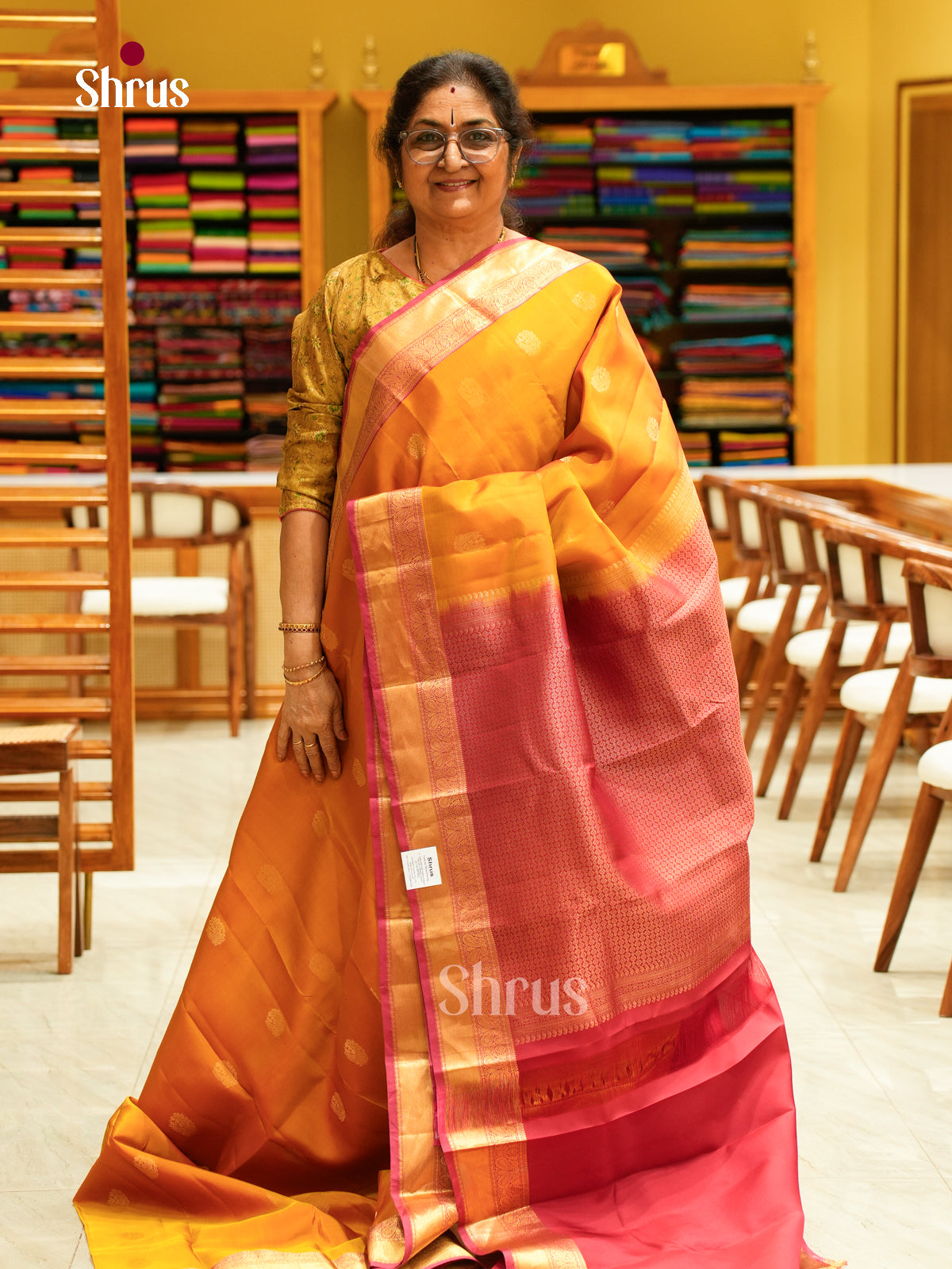 Kanchipuram silk Saree - EFS27113 - Shop on Shrus.com