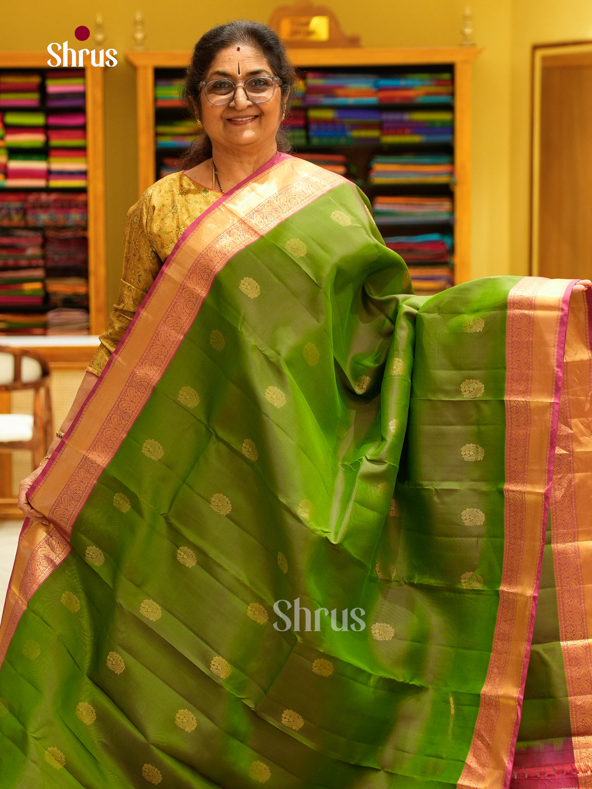 Kanchipuram silk Saree - EFS27115 - Shop on Shrus.com