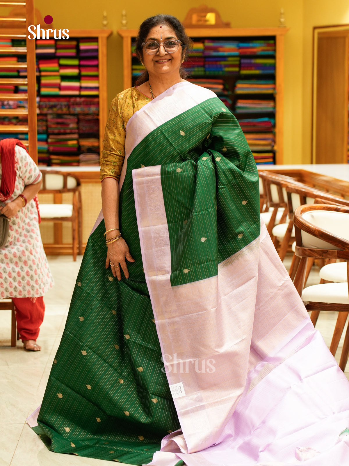 Kanchipuram silk Saree - EFS27163 - Shop on Shrus.com