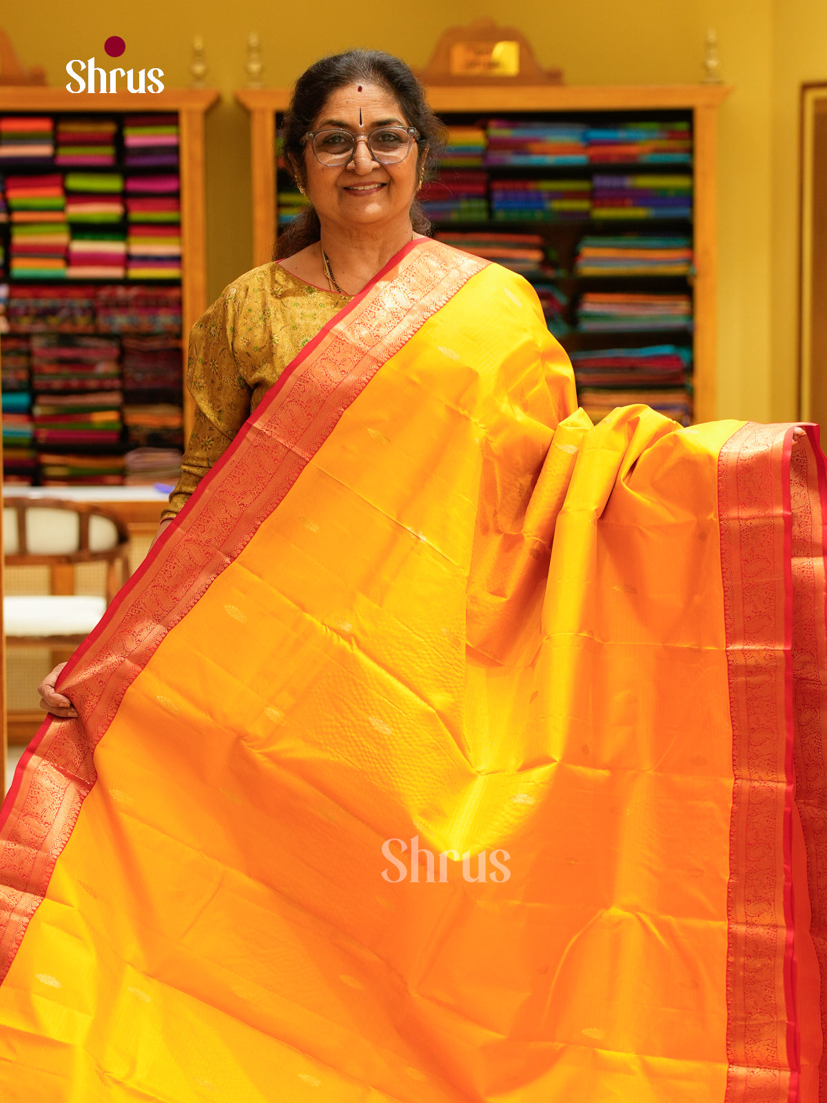 Kanchipuram silk Saree - EFS27164 - Shop on Shrus.com