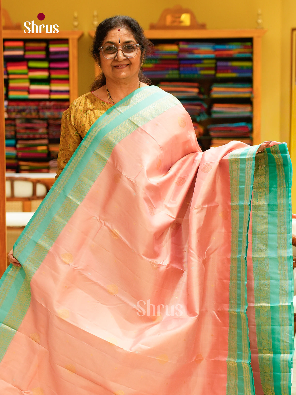 Kanchipuram silk Saree - EFS27165 - Shop on Shrus.com