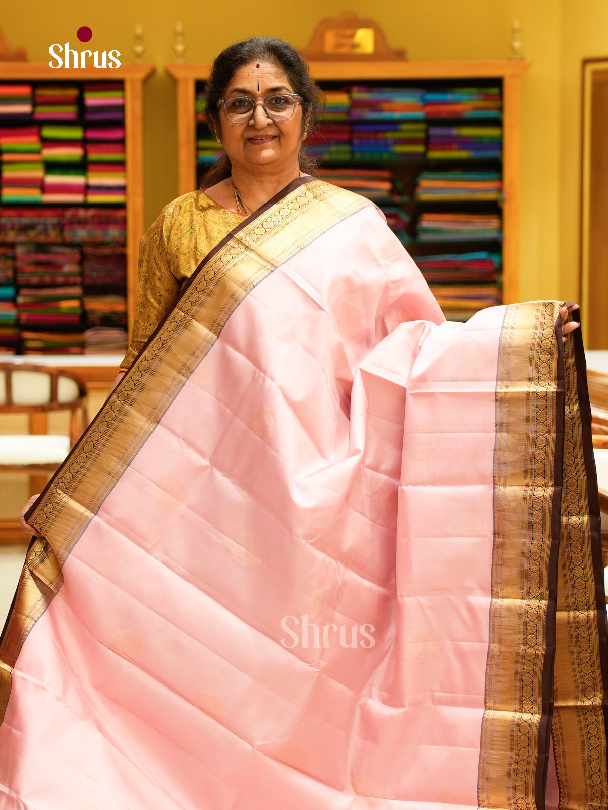 Kanchipuram silk Saree - EFS27180 - Shop on Shrus.com