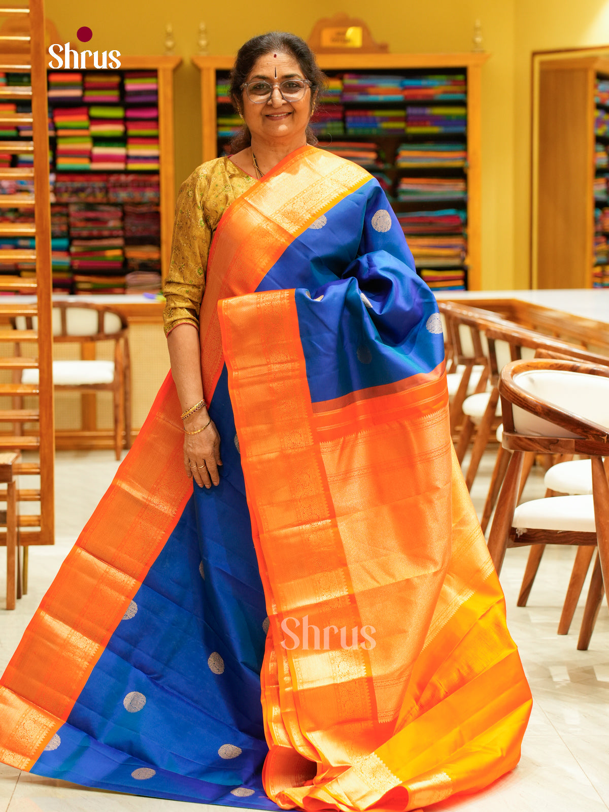 Kanchipuram silk Saree - EFS27189 - Shop on Shrus.com