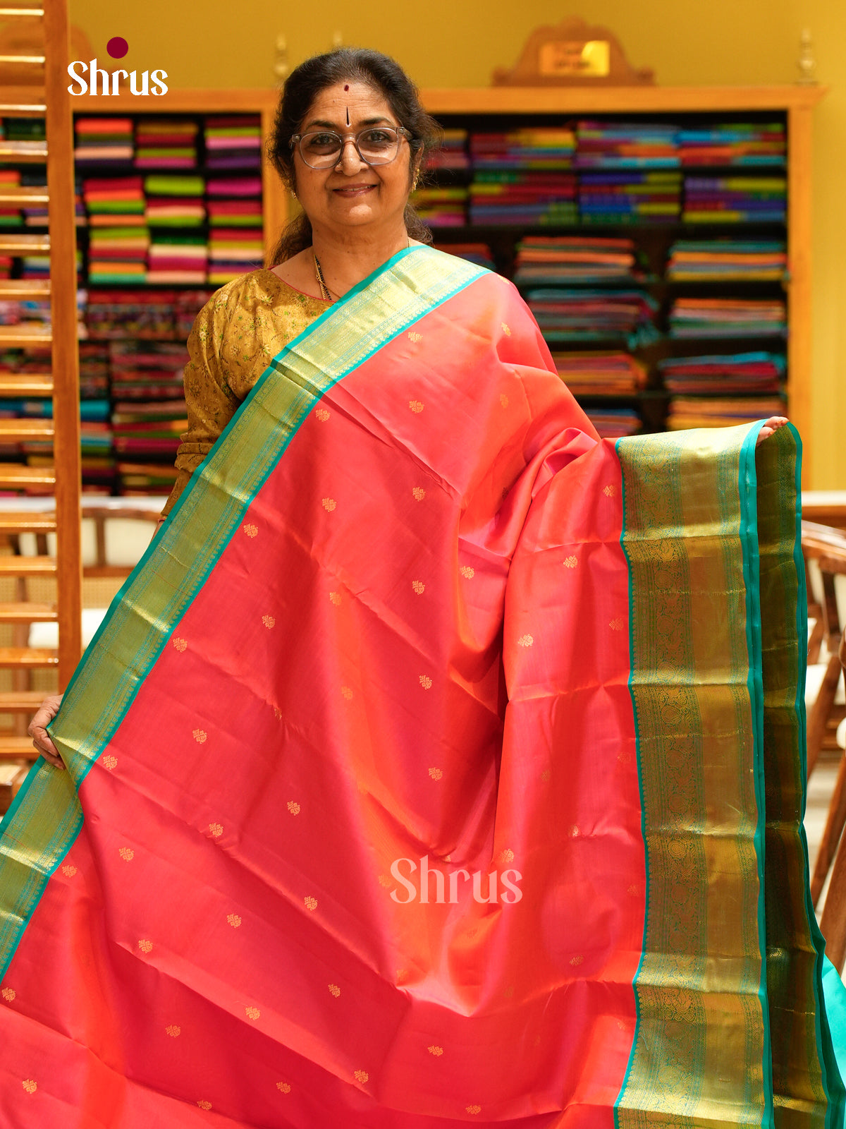Kanchipuram silk Saree - EFS27192 - Shop on Shrus.com