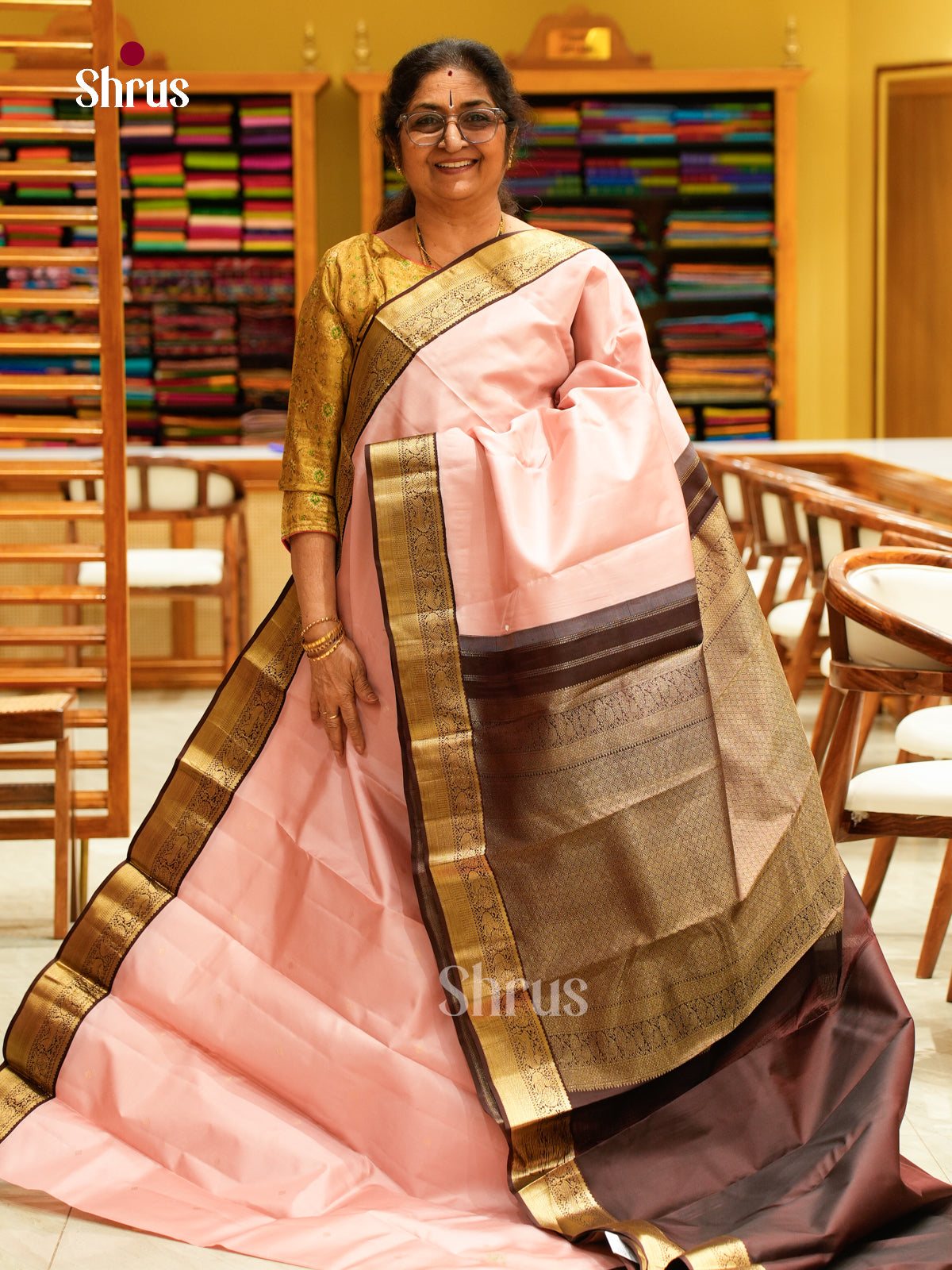 Kanchipuram silk Saree - EFS27198 - Shop on Shrus.com