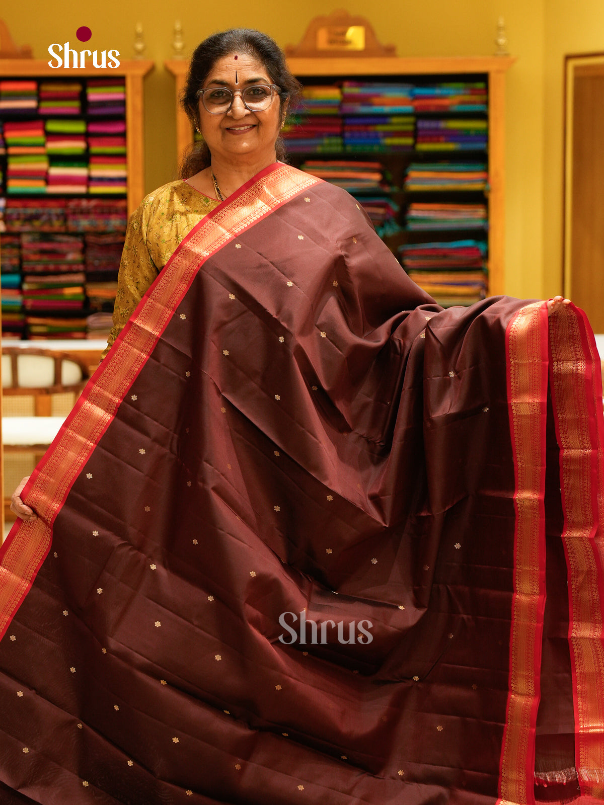 Kanchipuram silk Saree - EFS27200 - Shop on Shrus.com
