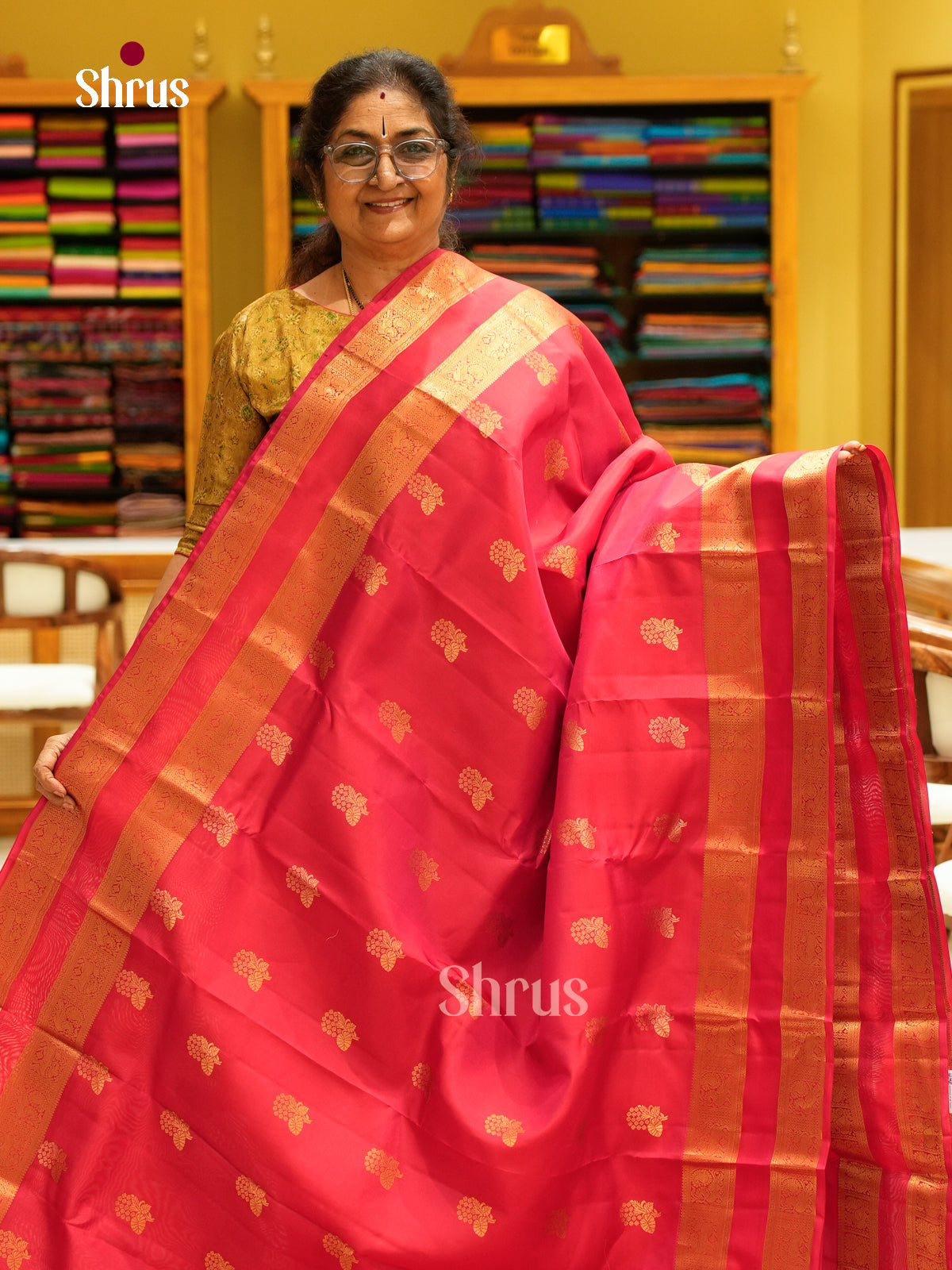 Kanchipuram silk Saree - EFS27254 - Shop on Shrus.com
