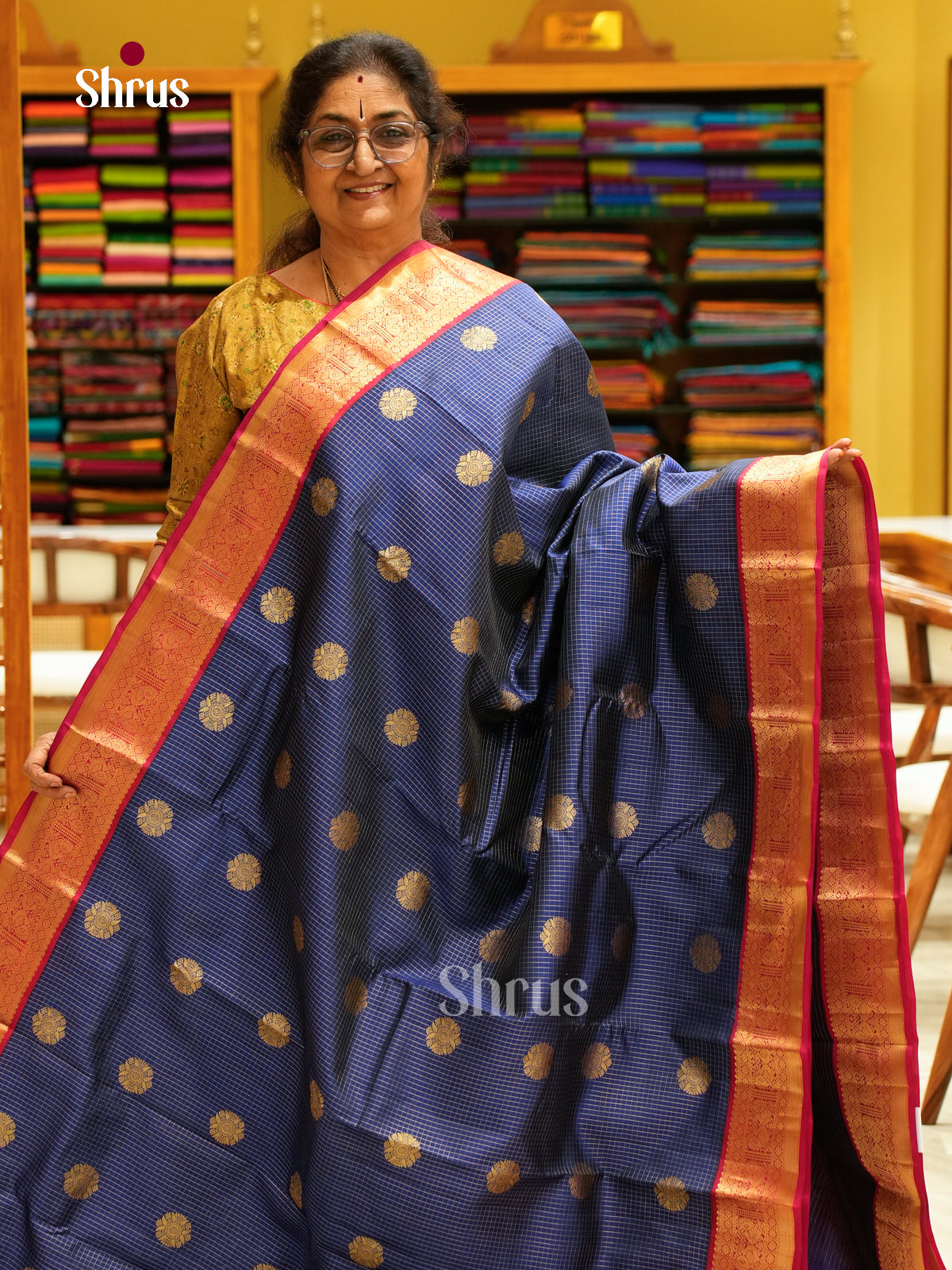 Kanchipuram silk Saree - EFS27277 - Shop on Shrus.com