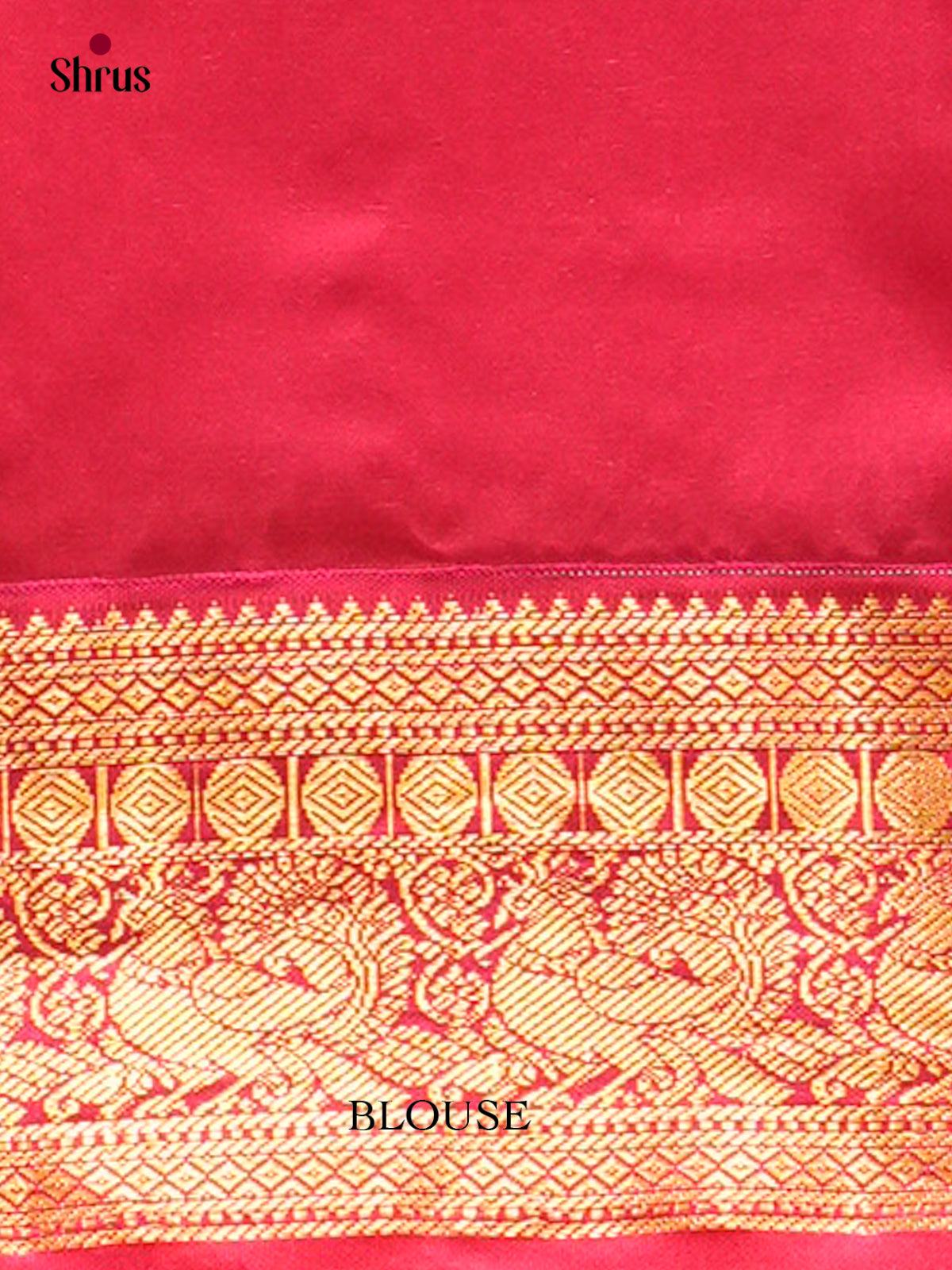 Lavender Kanchipuram Silk Saree with Floral Buttas | Pink Contrast Border — EFS27302 - Shop on Shrus.com