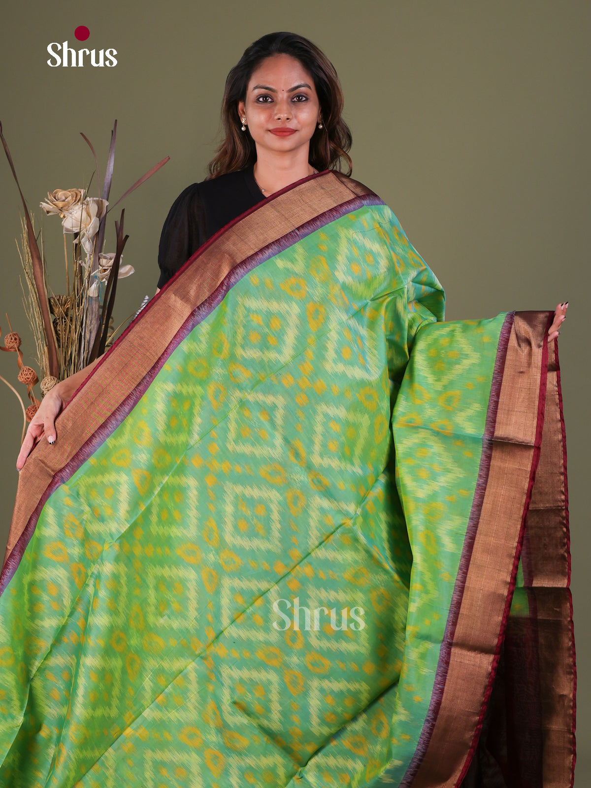 Pochampally sico Saree - EFS27360 - Shop on Shrus.com