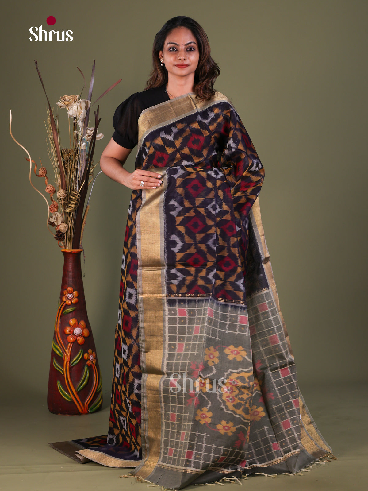 Pochampally sico Saree - EFS27380 - Shop on Shrus.com