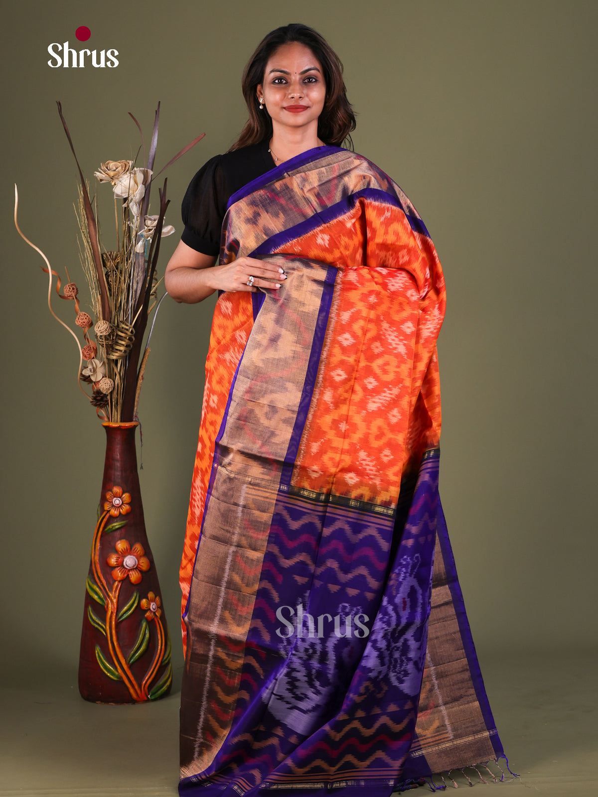 Pochampally sico Saree - EFS27397 - Shop on Shrus.com