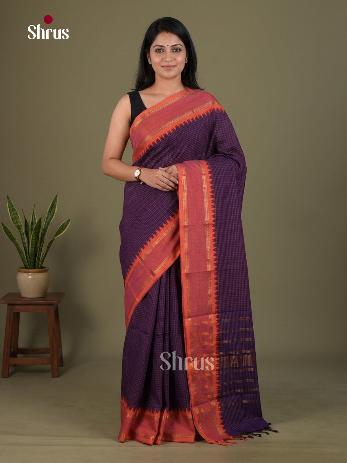 Chettinad Cotton Saree - EFS29001 - Shop on Shrus.com