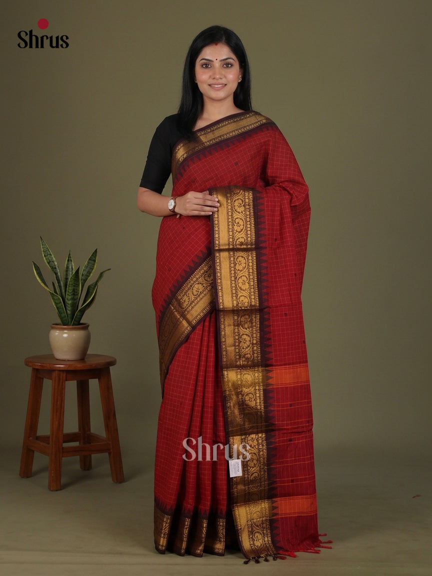 Chettinad Cotton Saree - EFS29074 - Shop on Shrus.com