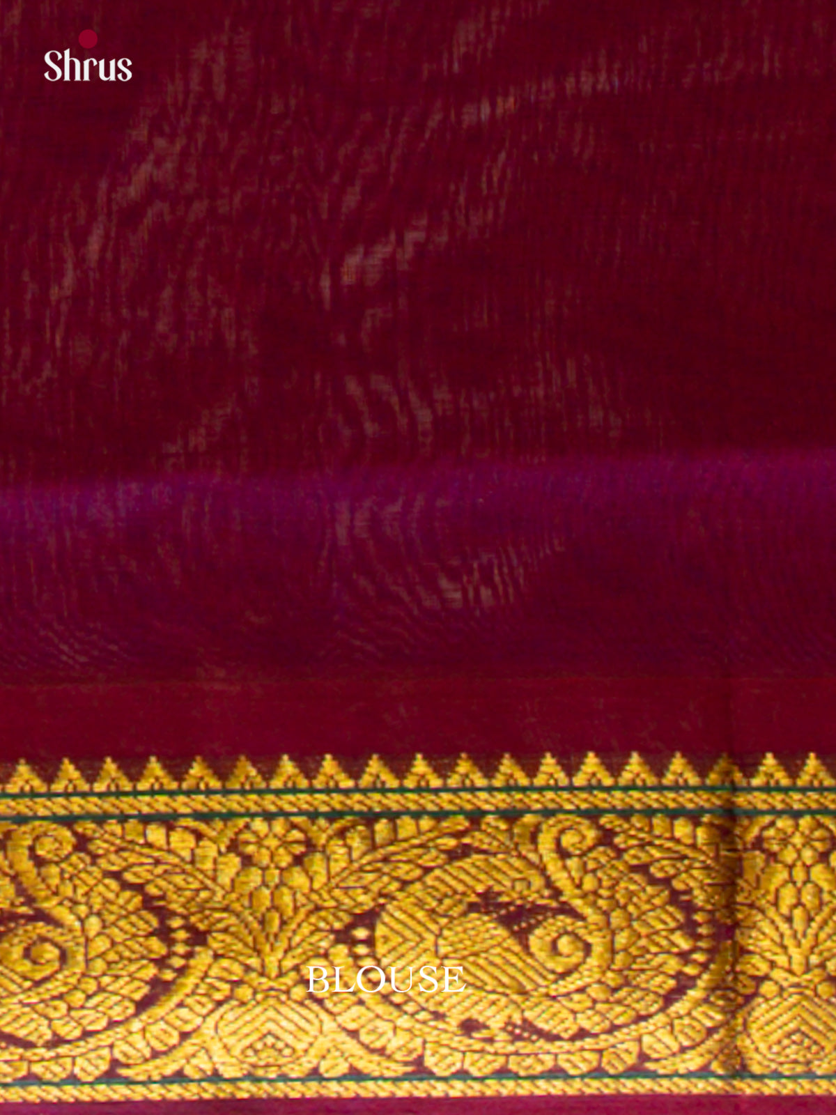 Peach Silk Cotton Saree with Peacock Buttas | Violet Korvai Small Border