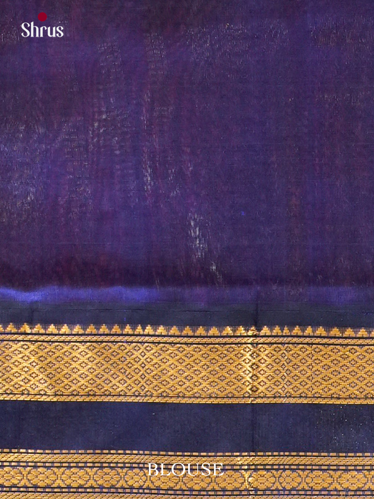 Rani Pink Silk Cotton Saree with Floral Buttas | Blue Contrast Border