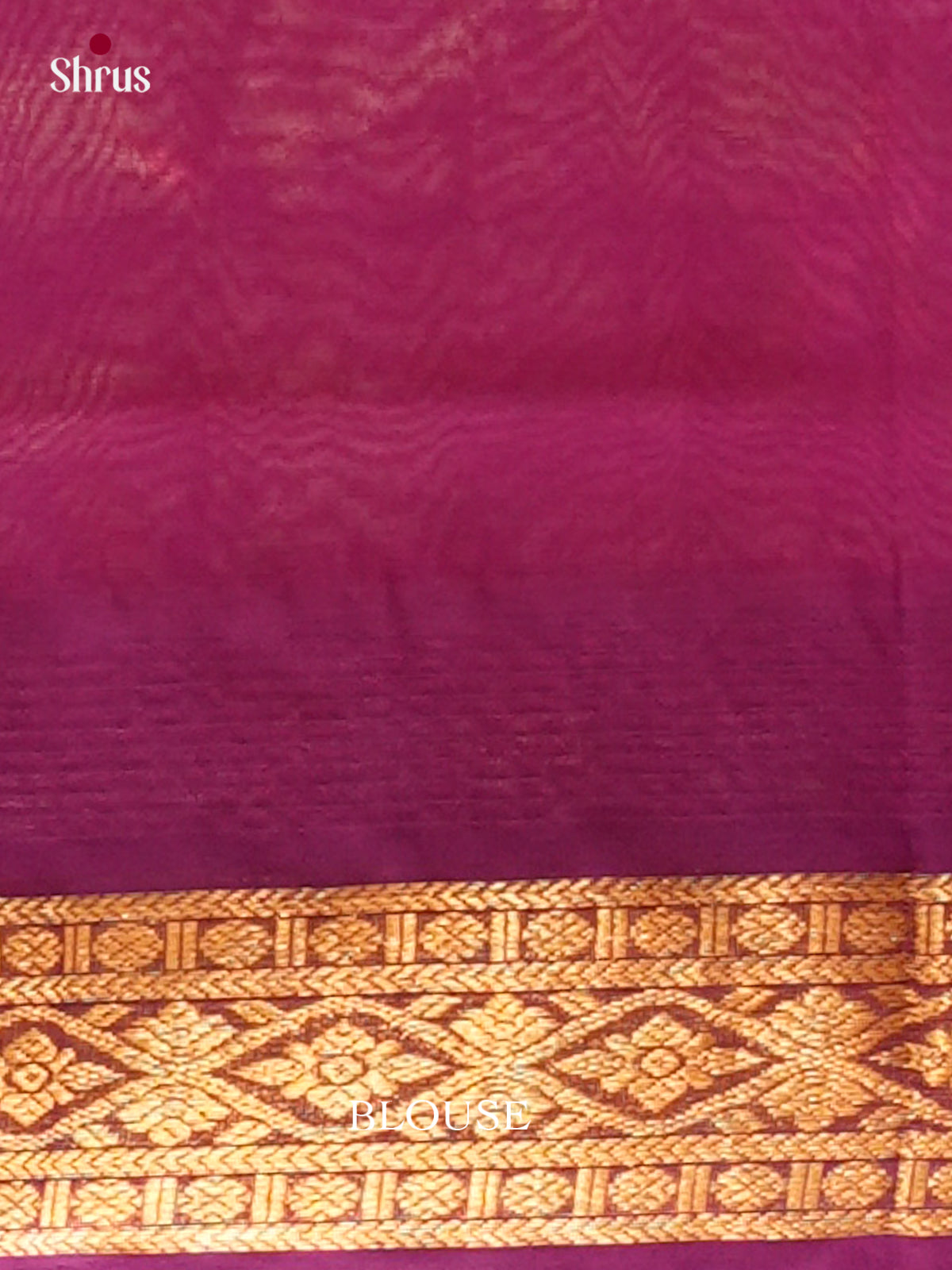 Rani Pink Silk Cotton Saree | Magenta Contrast Border