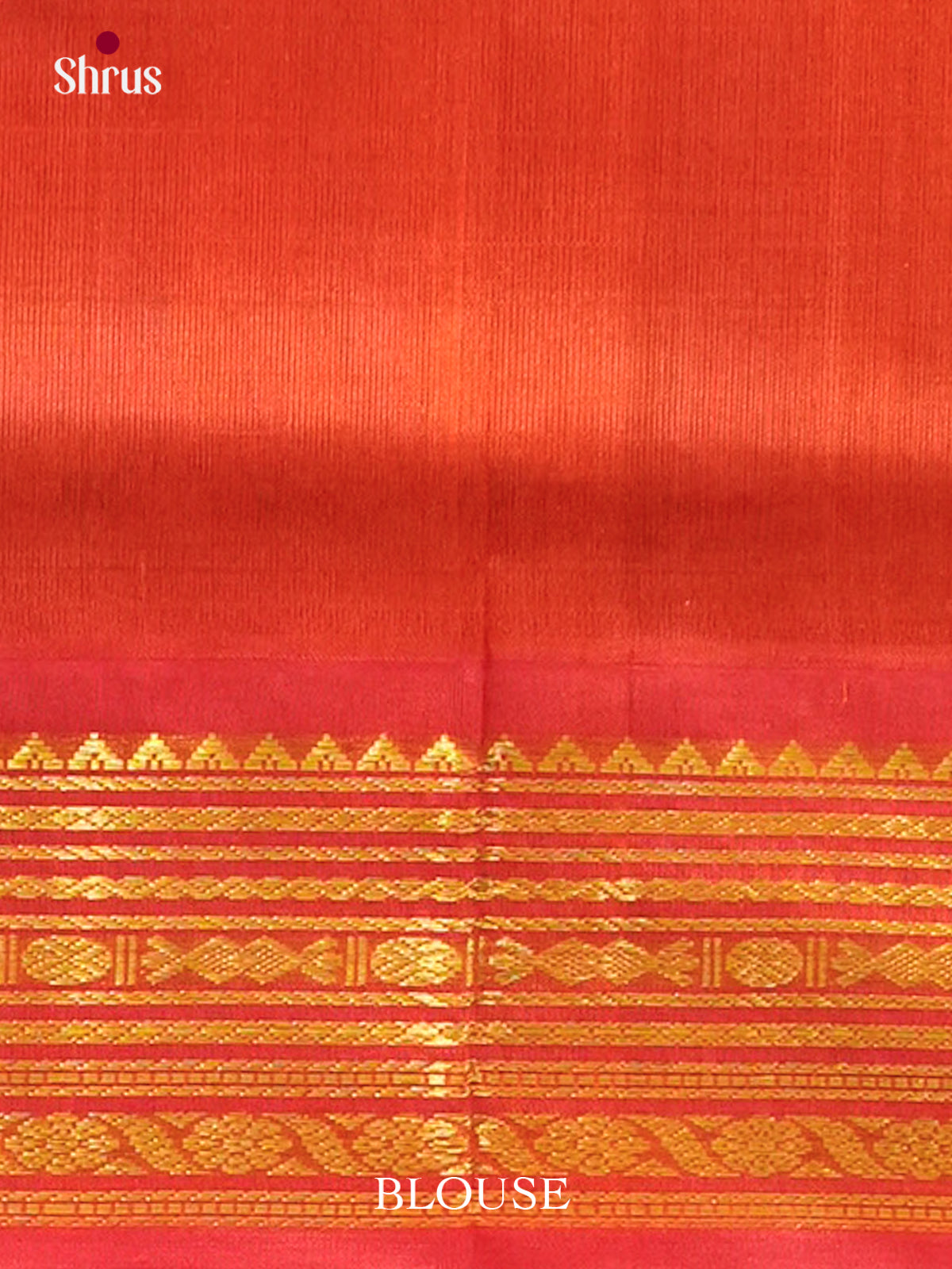 Grey Silk Cotton Saree with Checks | Dark Orange Contrast Border