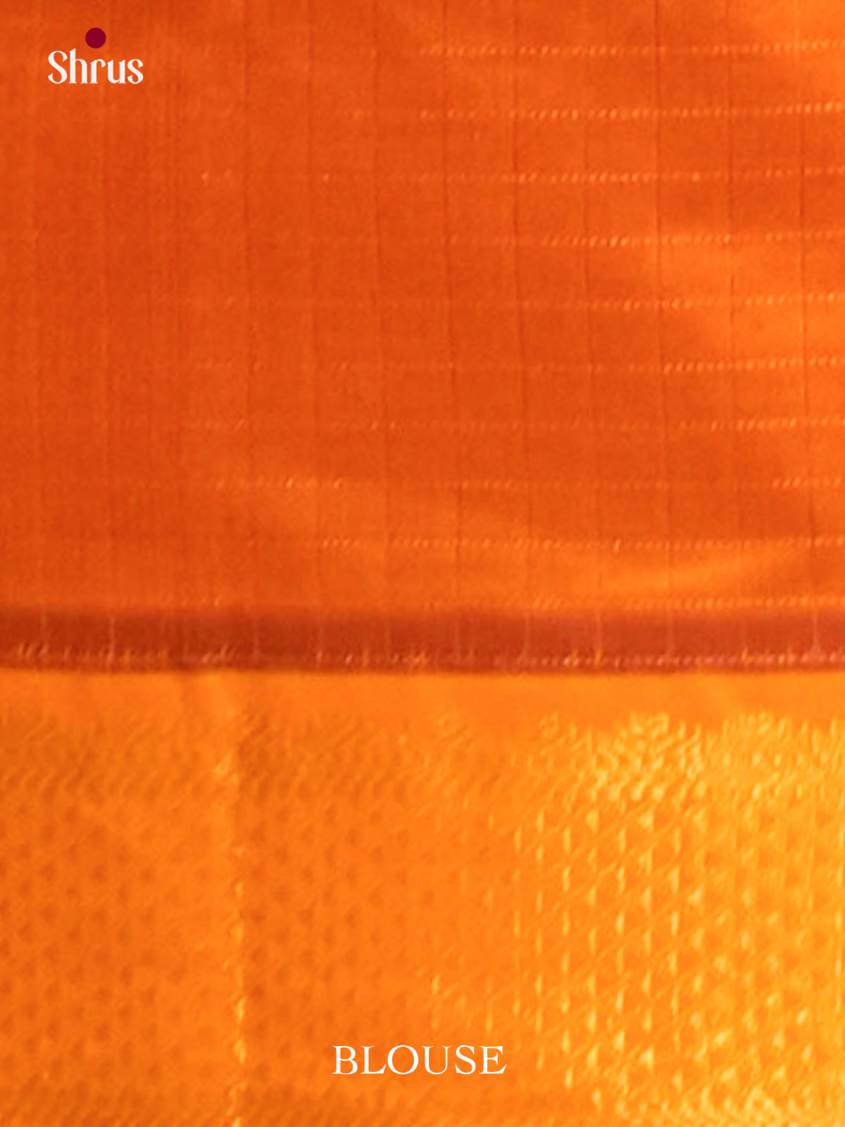Purple Halfpure Silk Cotton Saree with Checks | Orange Contrast Border