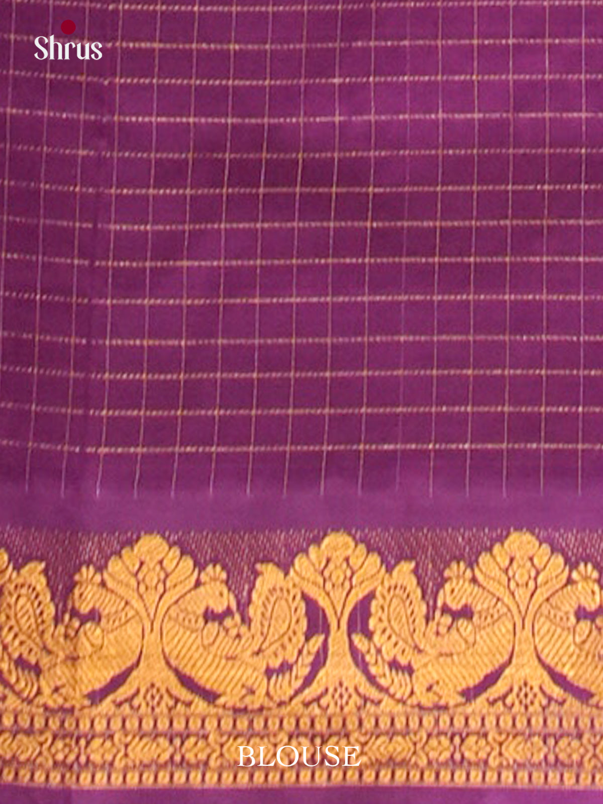 Peacock Blue Halfpure Silk Cotton Saree with Round Zari Buttas | Violet Contrast Border