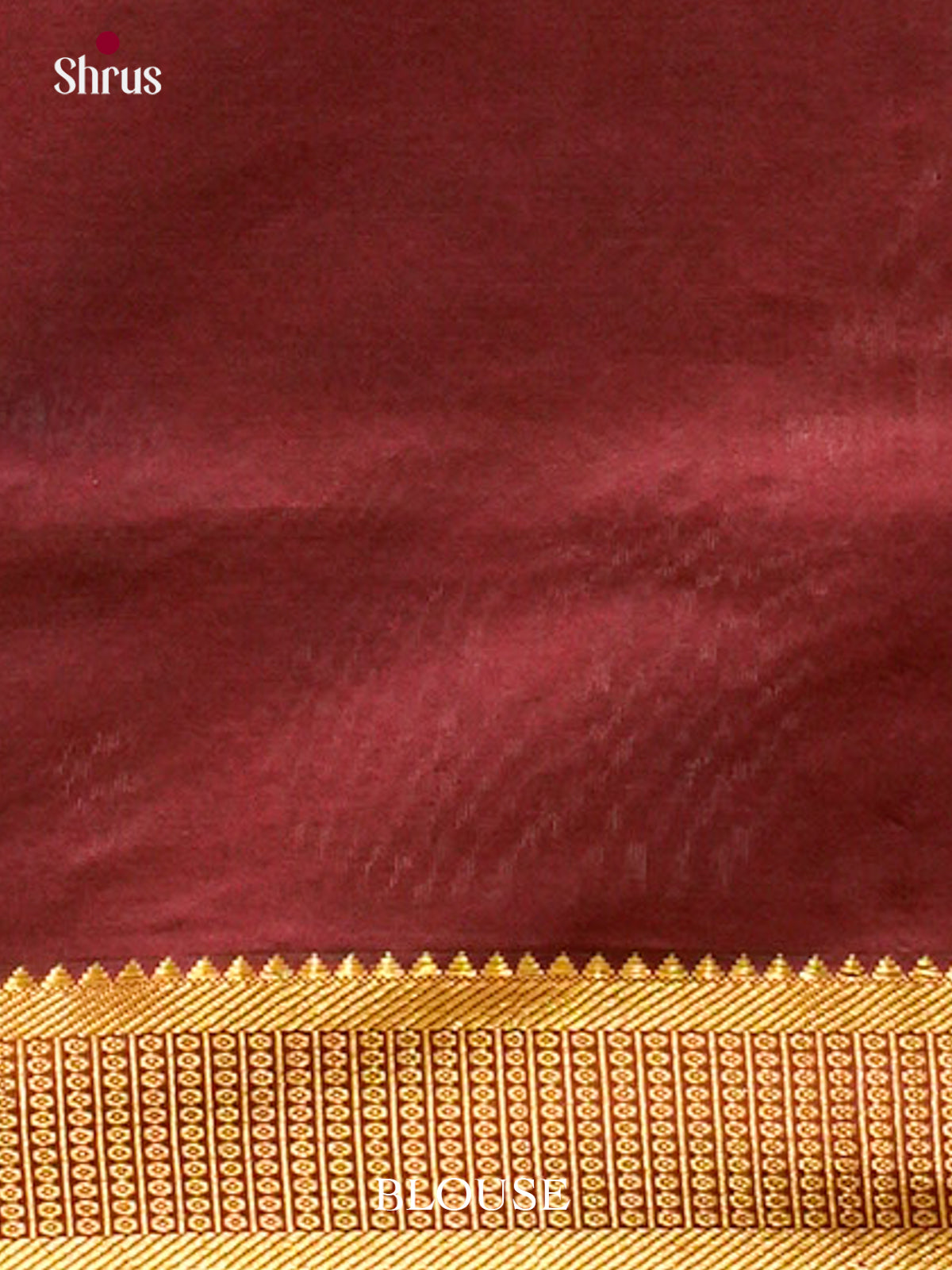Blue Halfpure Silk Cotton Saree with Mango / Paisley Buttas | Maroon Contrast Border — EFS29251 - Shop on Shrus.com