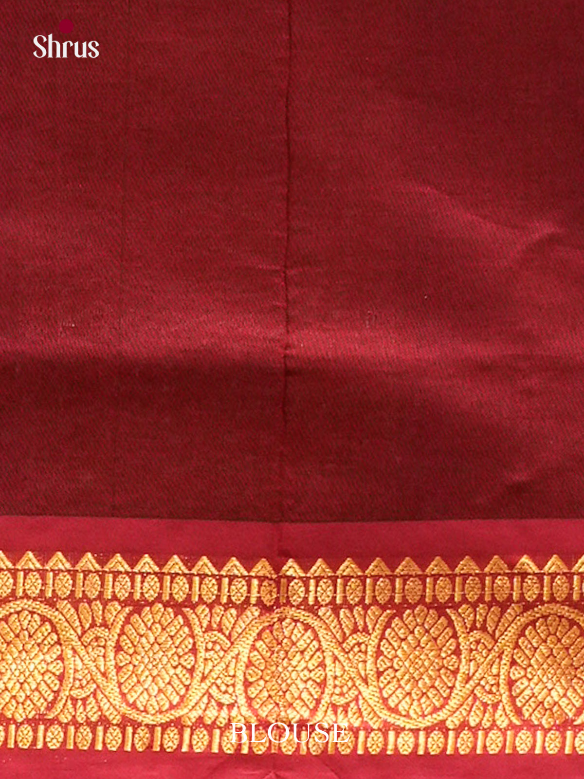 Blue Halfpure Silk Cotton Saree with Brocade and Floral Nestling Brocade | Maroon Contrast Border