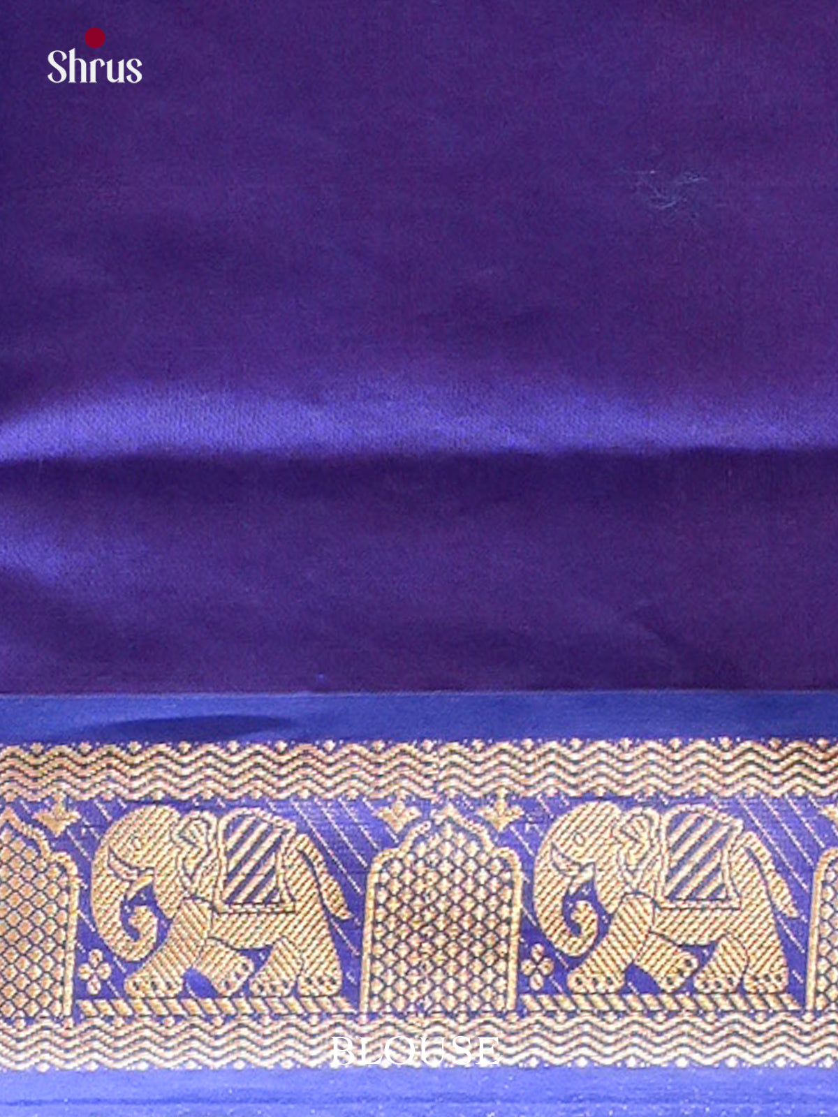 Rani Pink Halfpure Silk Cotton Saree with Brocade | Royal Blue Contrast Border