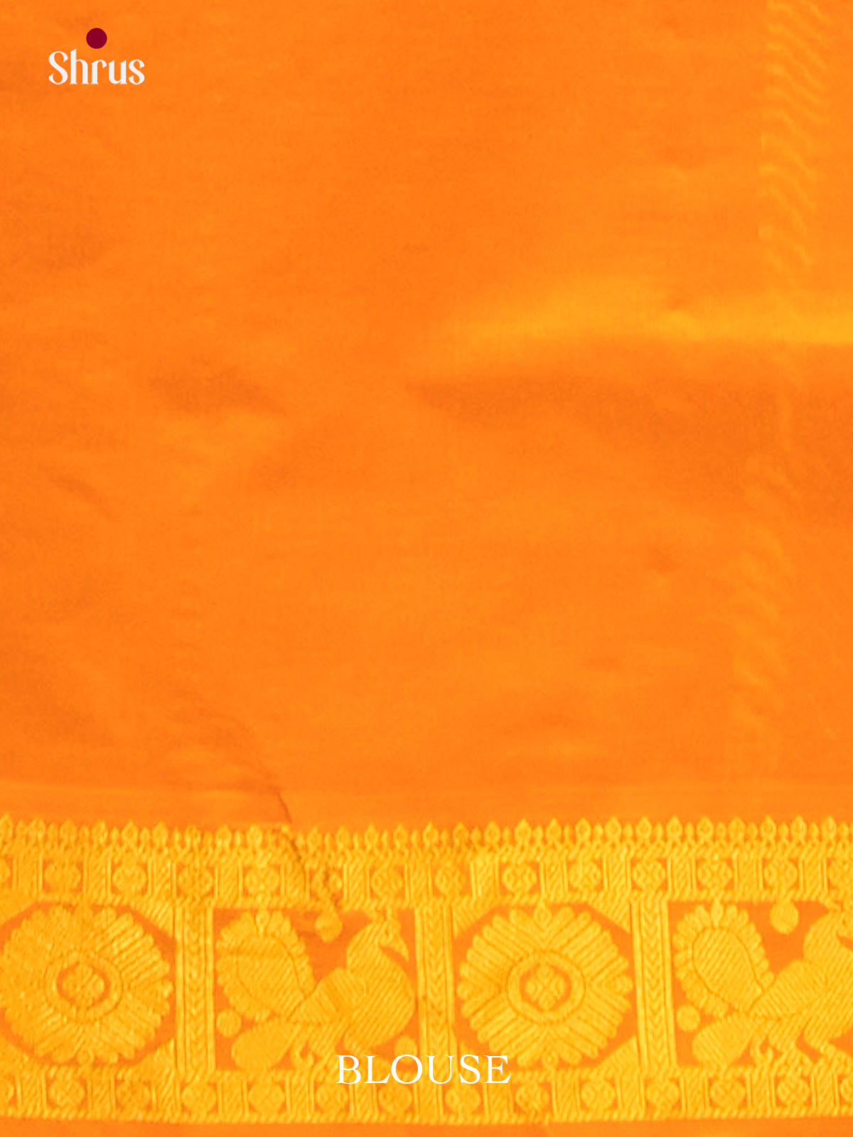 Violet Halfpure Silk Cotton Saree with Leaf Buttas | Mustard Contrast Border - Shop on Shrus.com