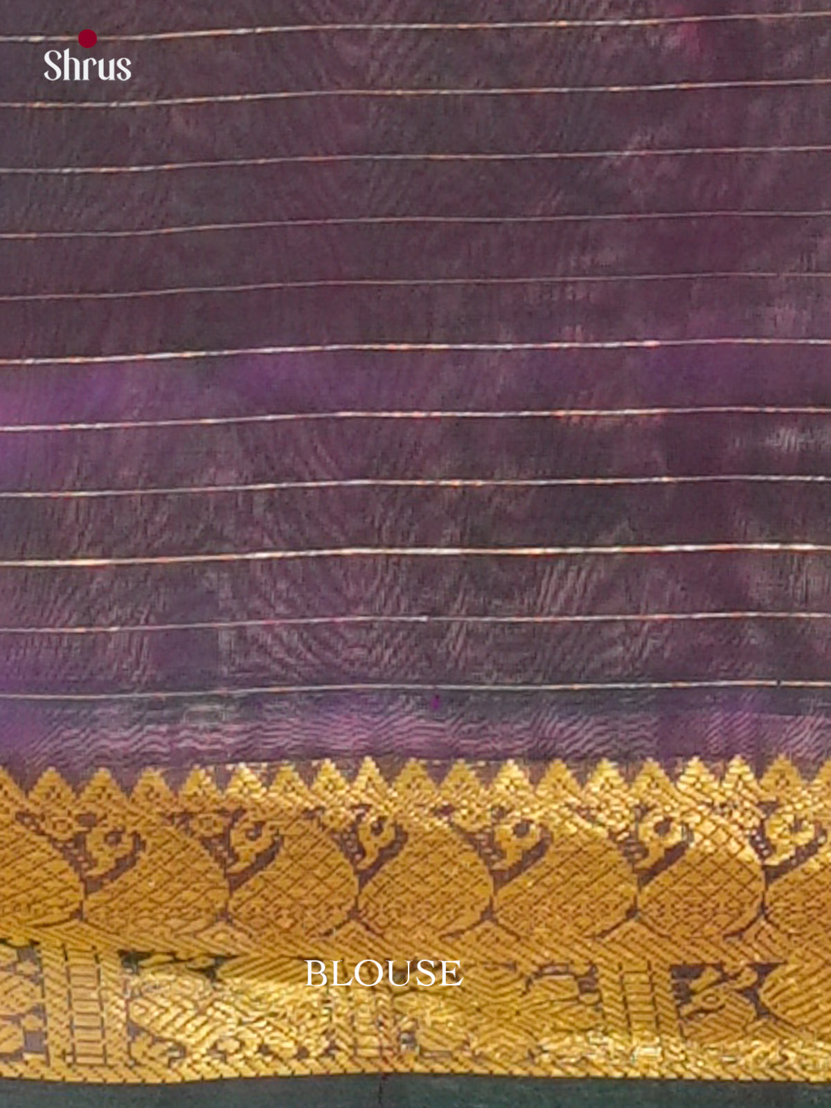 Purple Silk Cotton Saree with Thousand Buttas