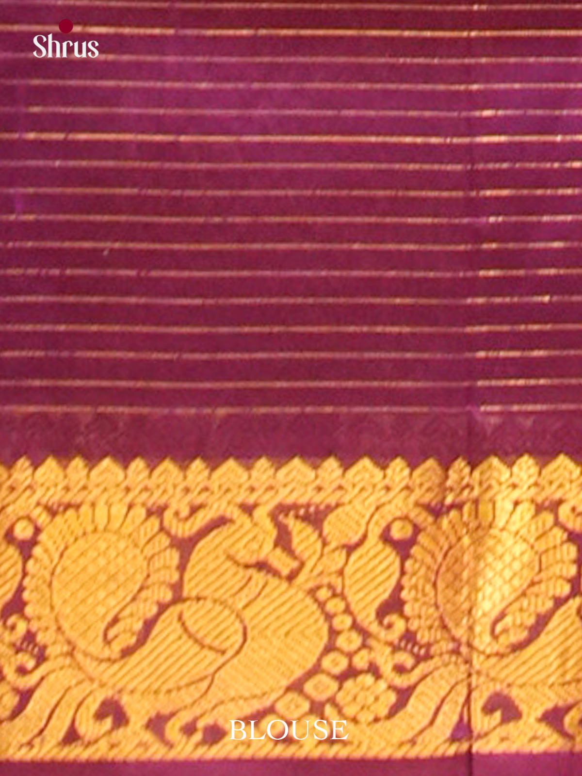 Rama Green Silk Cotton Saree with Checks | Magenta Contrast Border - Shop on Shrus.com